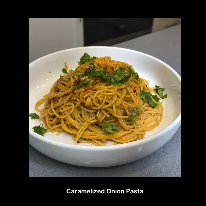 Food: Caramelized Onion Pasta