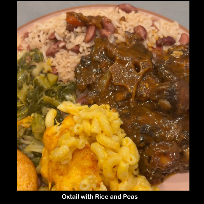 Food: Oxtail with Rice and Peas